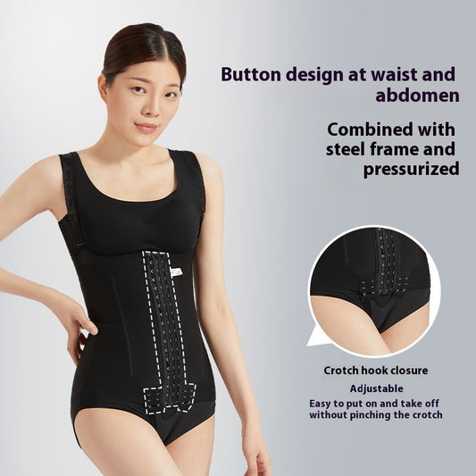 Female solid color One-piece Corset Bodybuilding Corset