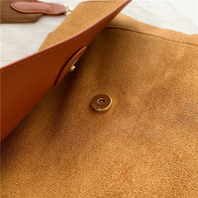 Fabric Women's Bag Stylish And Simple New Retro Solid Color