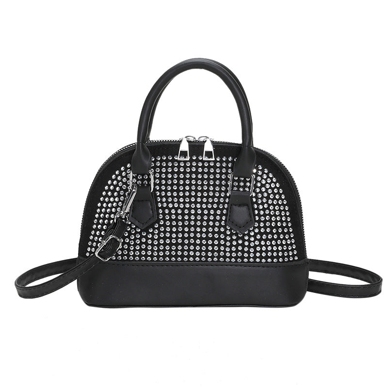 Fashion Portable Casual Light Diamond Shell Shoulder Bag