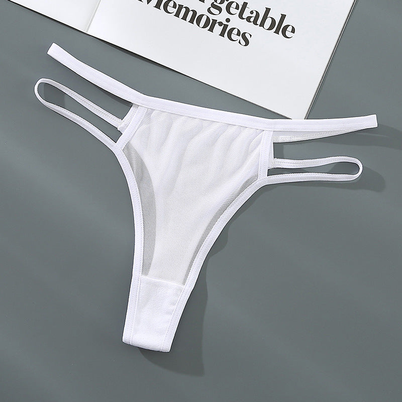 Mesh Breathable Seamless Low Waist Fun Women's Underpants