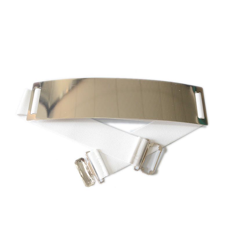 Europe And America Hot Selling Fashion Sequin Mirror Metal Belt