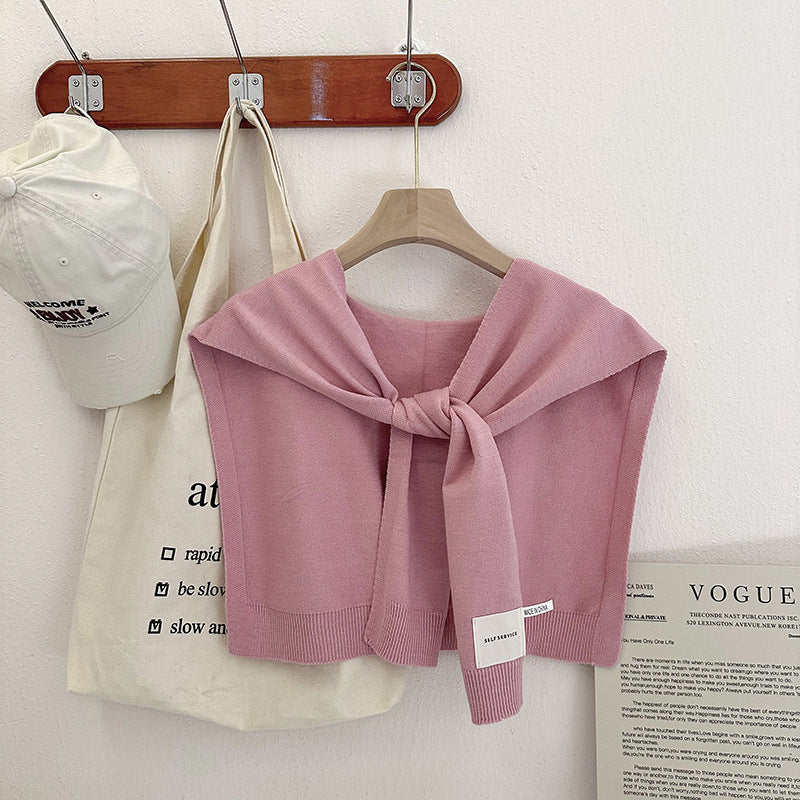 Fashion Shawl All-match Solid Color Scarf
