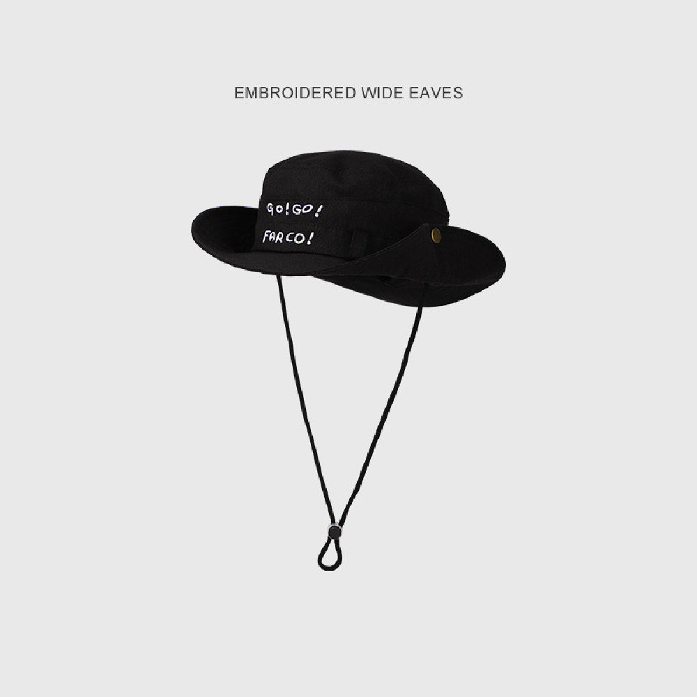 Summer Outdoor Fishing Sun-proof Sun-proof Hat Letter Female