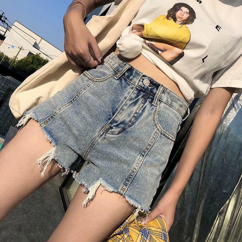 New Slimming High-waisted Denim Shorts For Women
