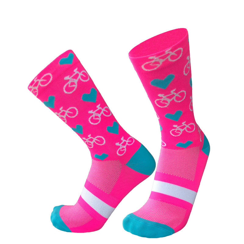 Outdoor Sports Running Climbing Breathable Sweat Absorbing Mid-calf Cycling Socks