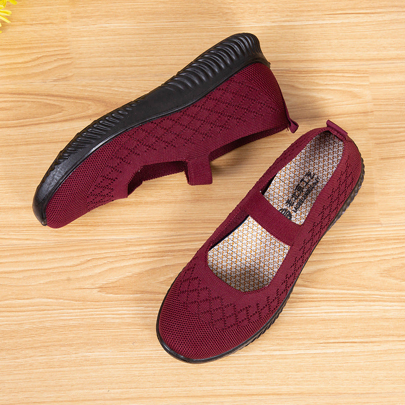 One-foot Non-slip Mother Women's Middle-aged And Elderly Walking Shoes