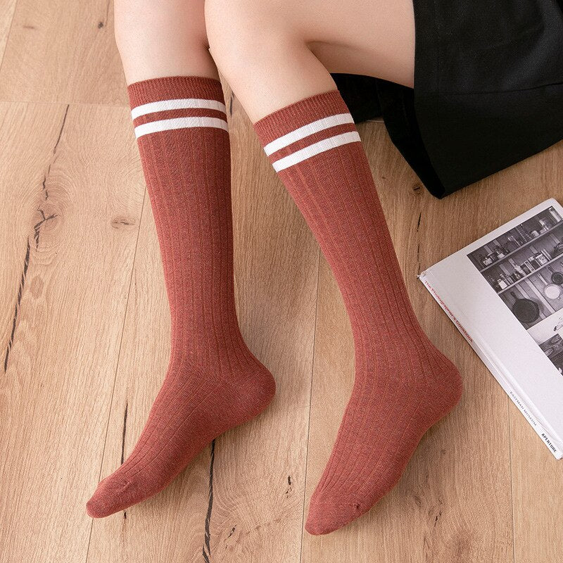 South Korea Japanese jk middle tube knee-length street half-high tube ins trendy socks