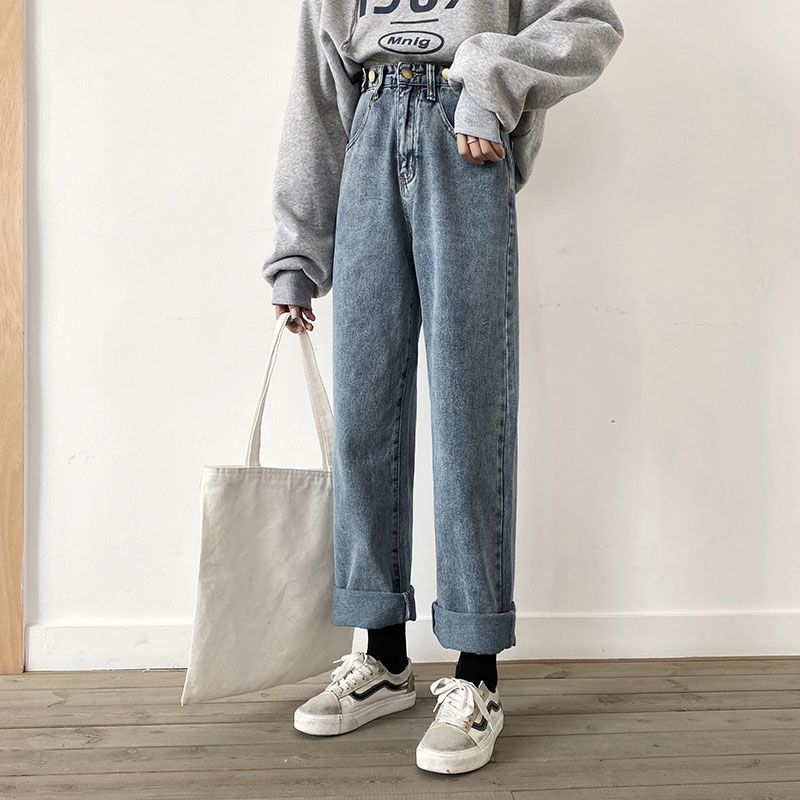 Slim Jeans Til Kvinder Med Lige Ben