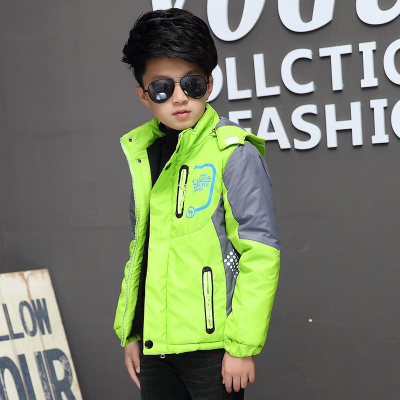 Older Children's Warm Windbreaker Jacket