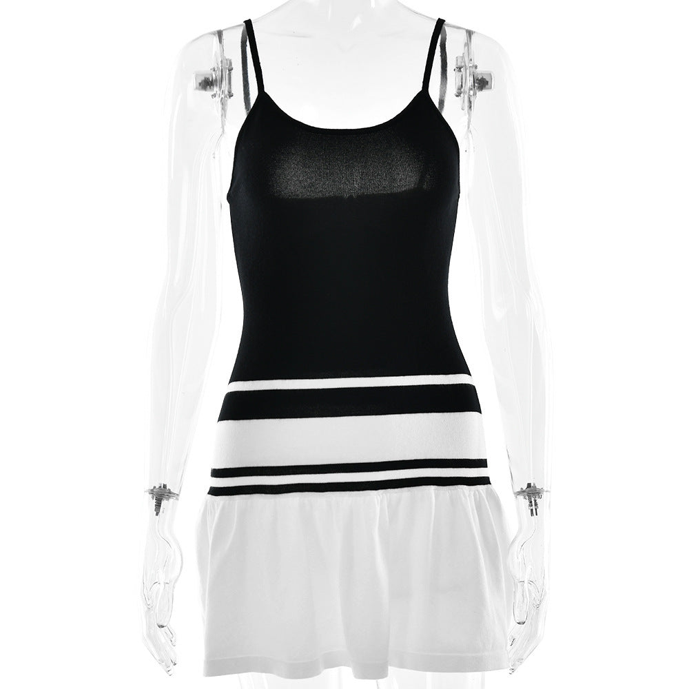 New European And American-style Strapless Slip Dress