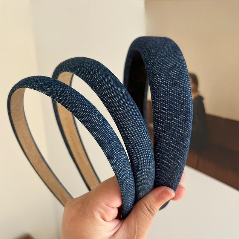 Women's Retro Minority Temperament Denim Fabric Headband