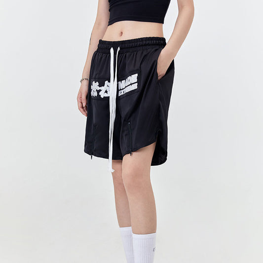Retro Street Wuji Men's Letter Fashion Shorts