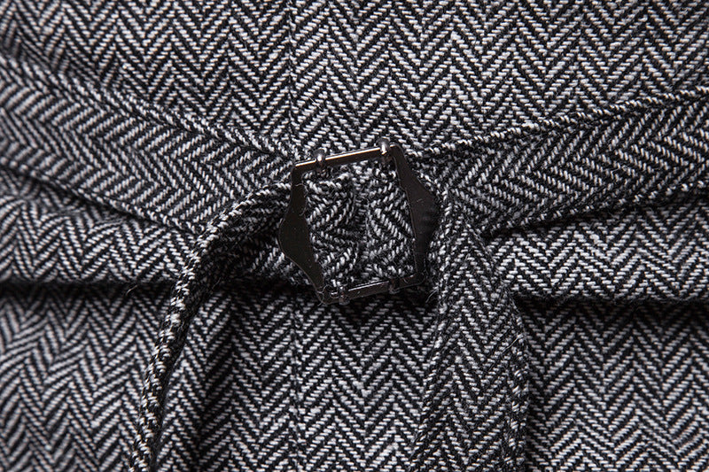 Men's Autumn And Winter Herringbone Single-breasted Vest Men's Suit