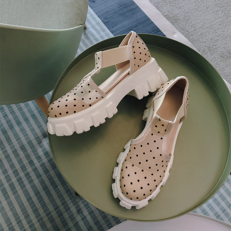 British College Style Platform Platform Shoes Mori Women's Shoes