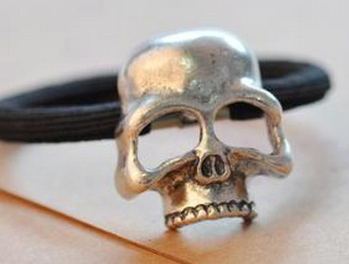 European and American accessories punk solid metal bone skull skull skull hair rings