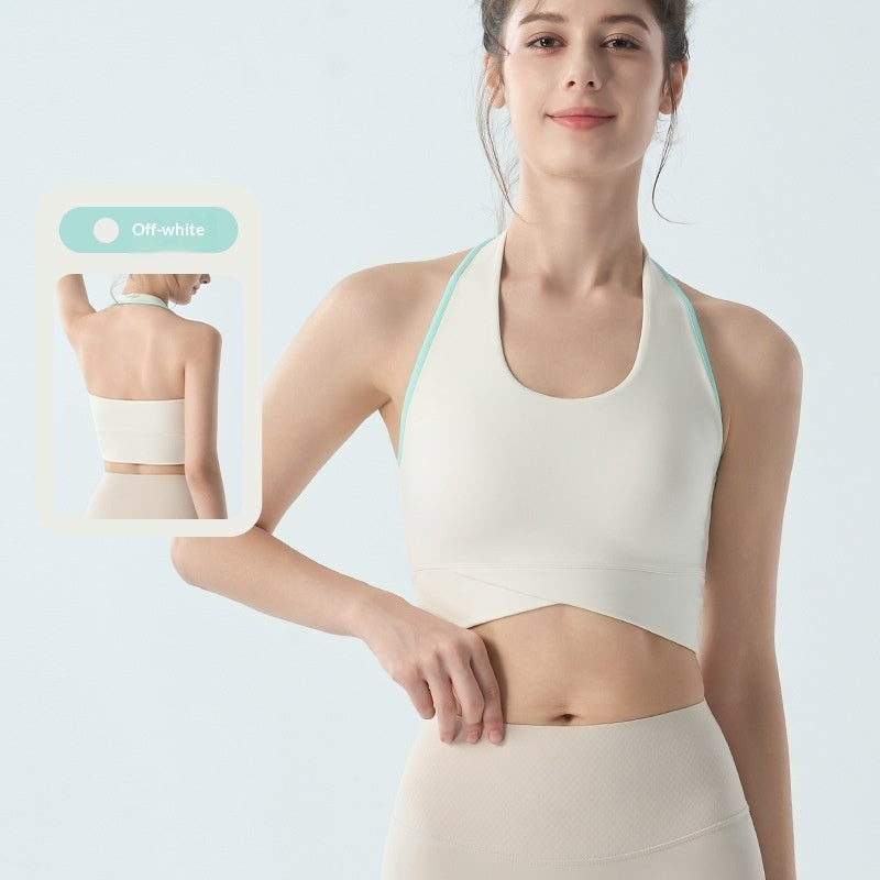 Yoga Top With Wide Shoulder Straps And A Secure Chest Pad