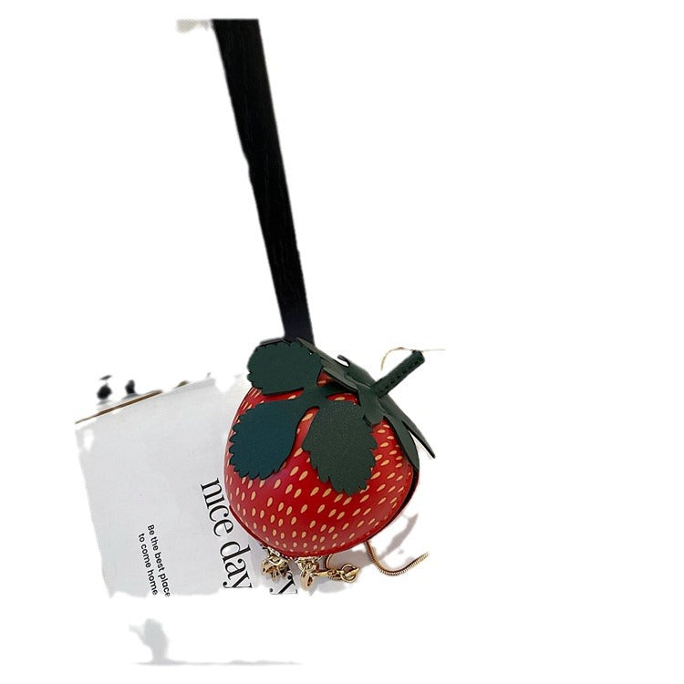 Sweet And Cute Strawberry Style Crossbody Bag