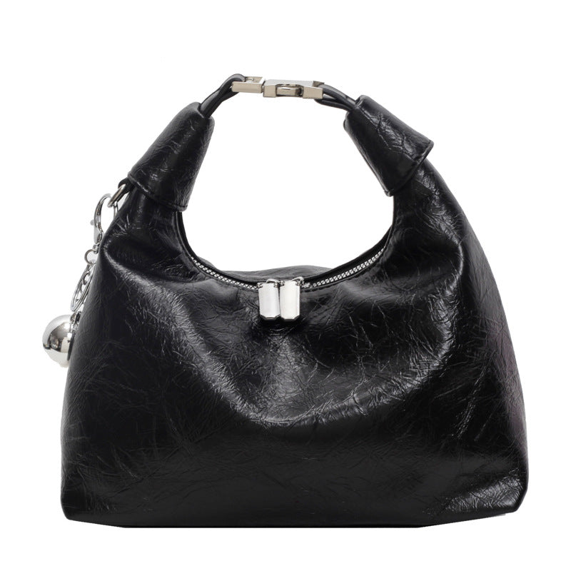 High-grade Light Luxury Glossy Dumpling Bag Casual