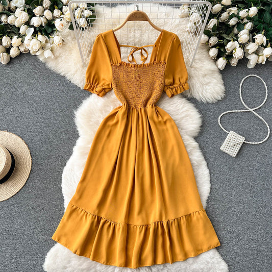 French-style Vintage Platycodon Fairy Dress New Gentle Summer Design