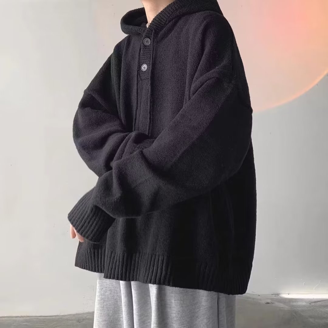 Japansk-inspireret Retro Afslappet og Løs Preppy-stil Sweatshirtjakke