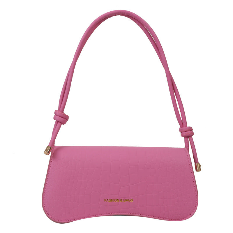 Summer Minimalist PU Underarm Bag Chic Solid Color Square Shoulder Purse Versatile Crossbody Tote For Women Elegant Office