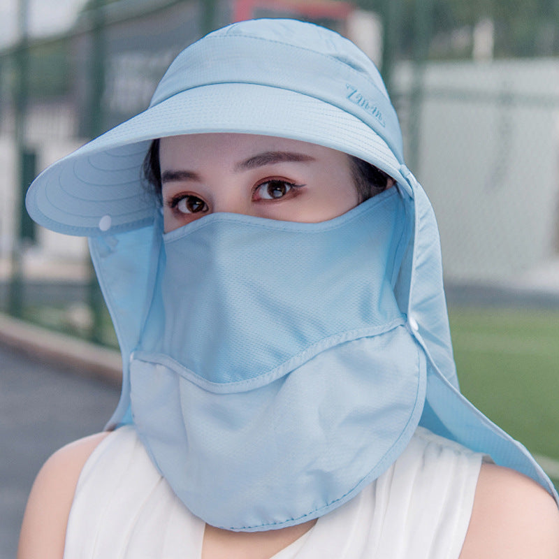 Full sunscreen folding sun hat
