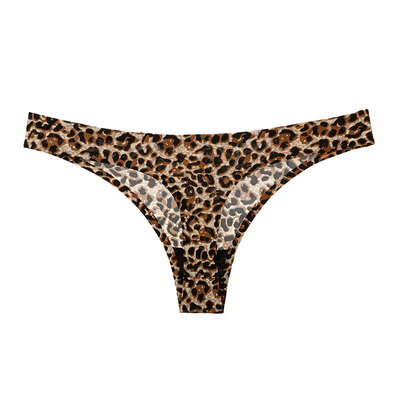 Ice Silk Seamless Thong Women's Pure Desire Style European And American