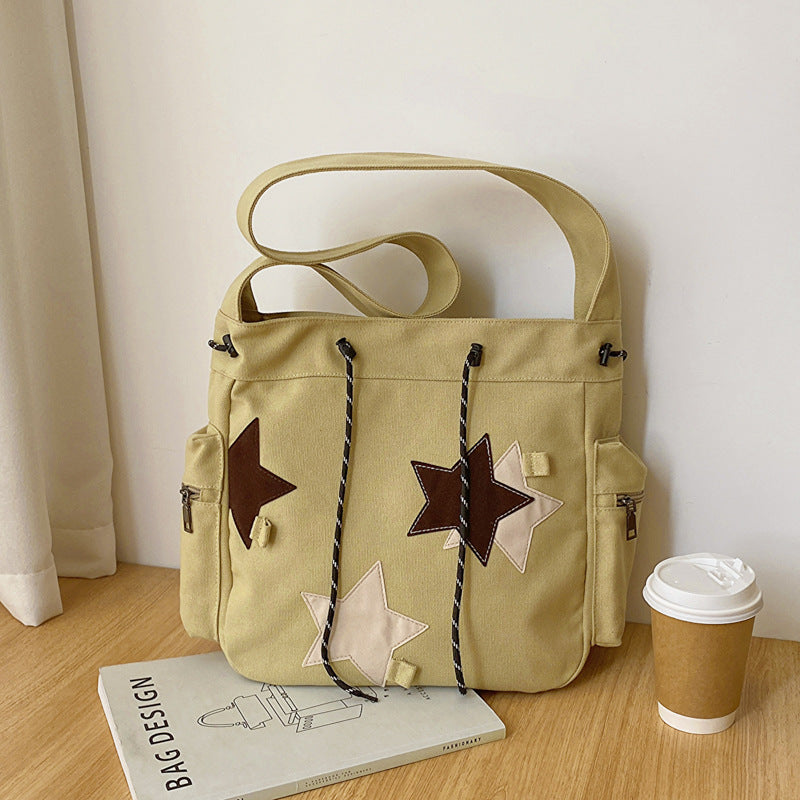 Fashion American Retro Large Capacity Shoulder Messenger Bag
