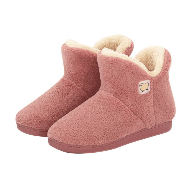 Thicken indoor warmth couple autumn and winter confinement shoes