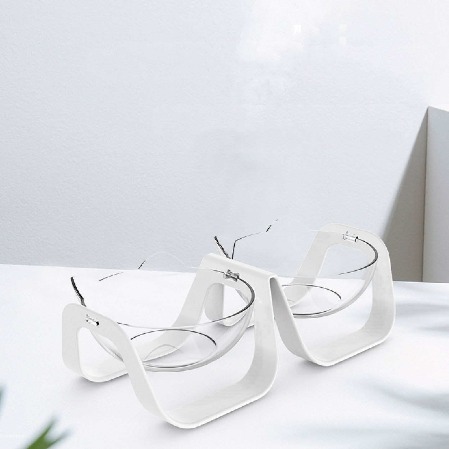 Transparent cat bowl