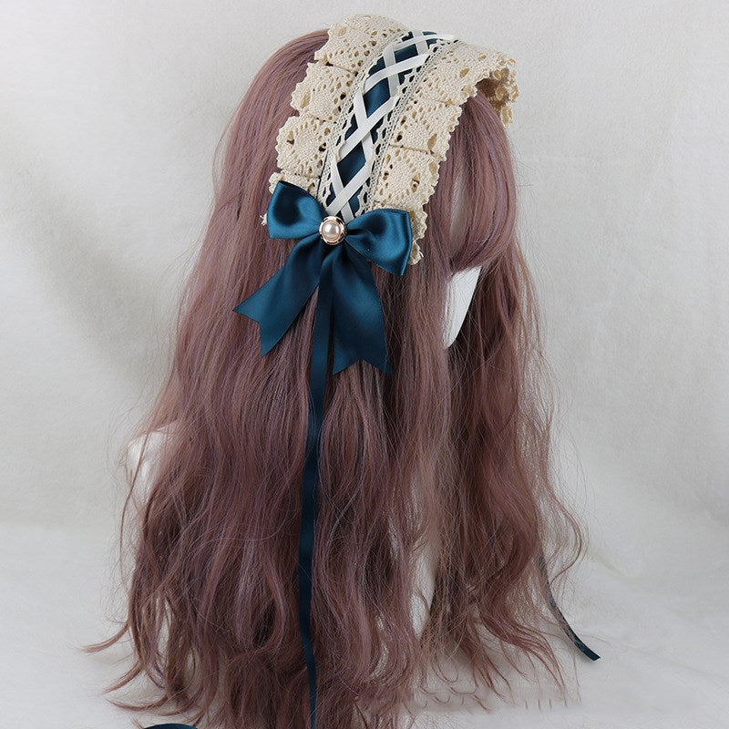 Japanese soft girl Lolita lace headdress