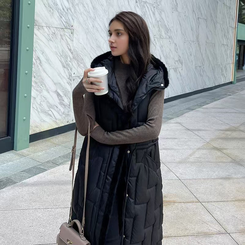 Overknee Long Thickening Vest Outerwear