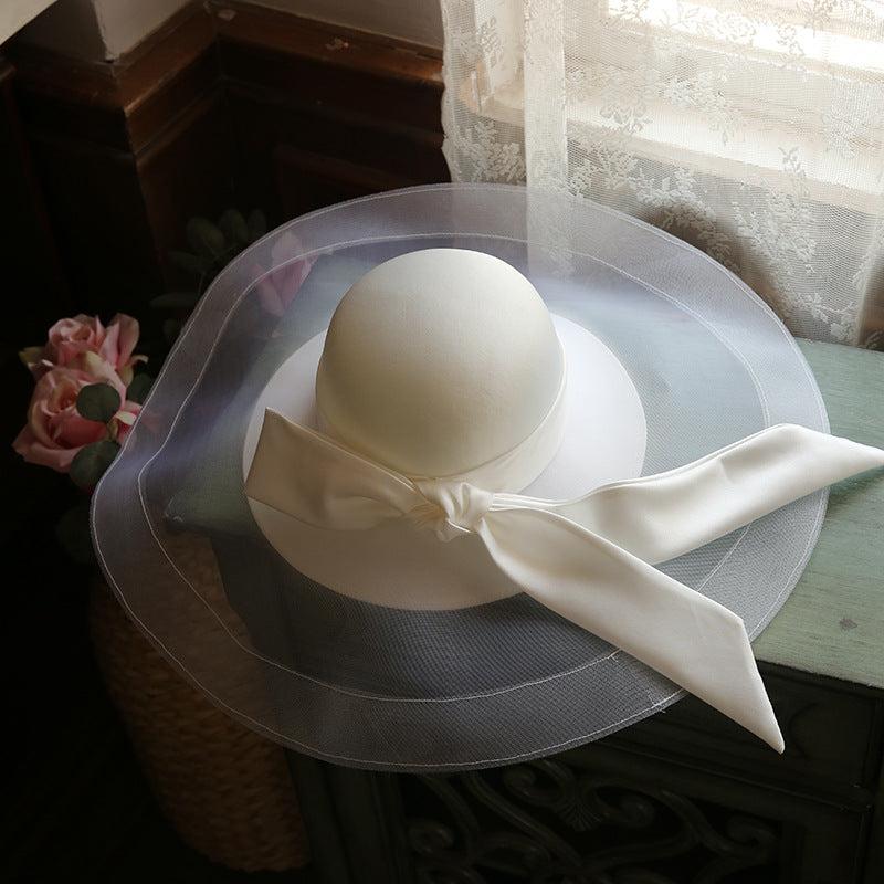Bride's Wedding Studio Portrait Hat