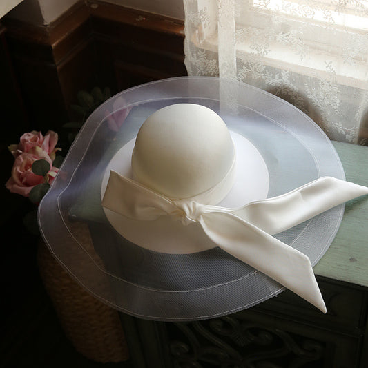 Bride's Wedding Studio Portrait Hat
