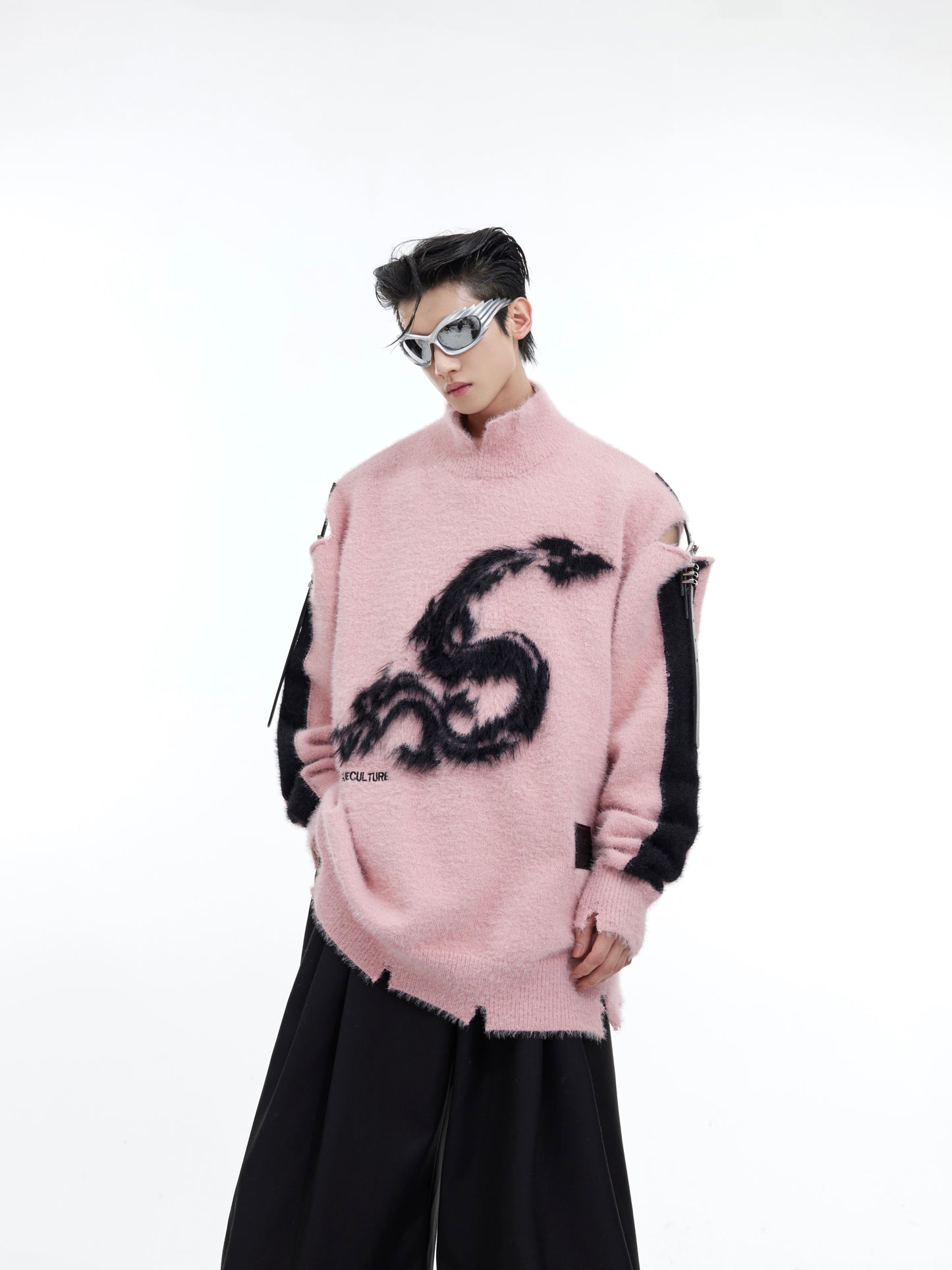 Loose Knit Sweater For Lazy Men