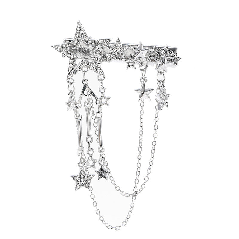 Women's Fashion Pentagram Tassel Hairpin