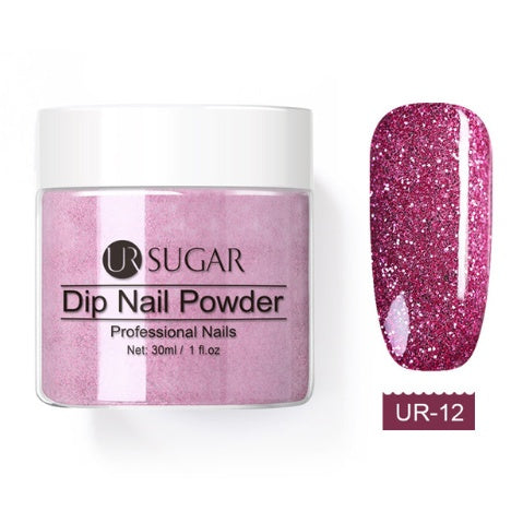 UR nail infusion powder fransk neglepudder glitter neglegødning fugtgivende pudder dyppepulver
