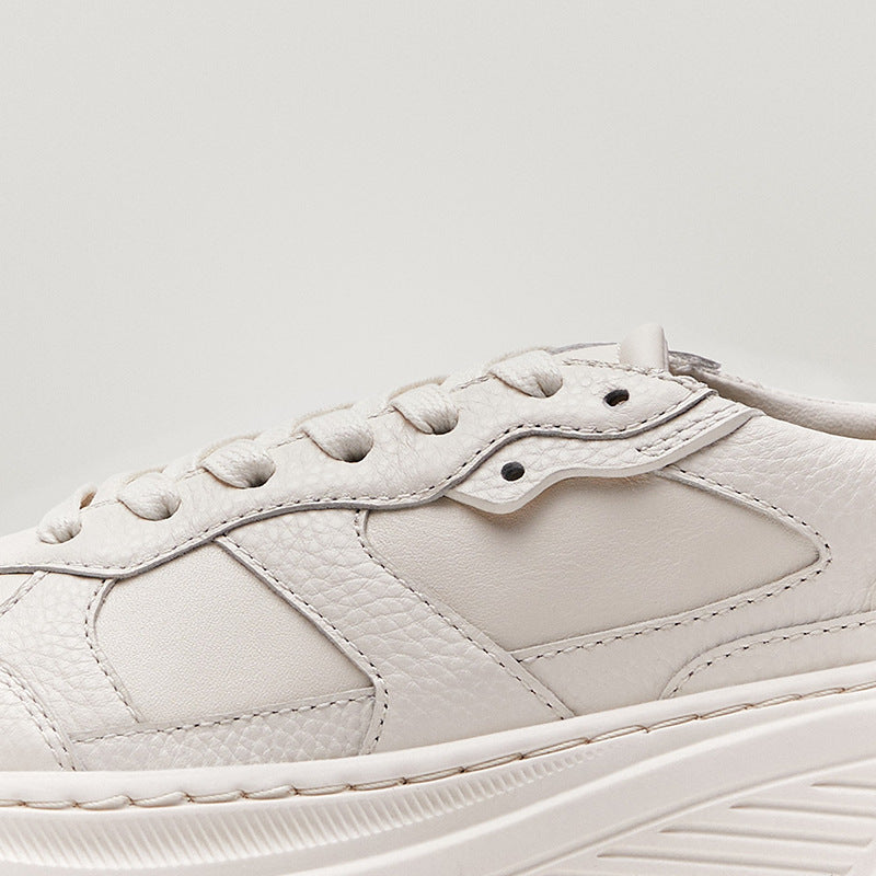 Ins Thick Soled Increased White Shoes White Casual Sneakers