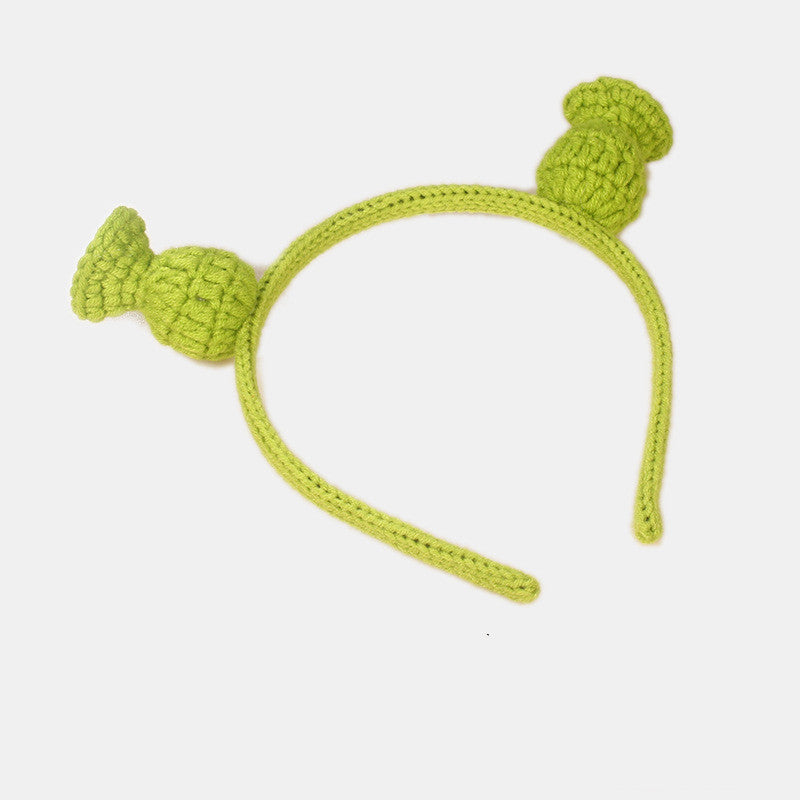 Shrek Green Handmade Wool Crocheted Head