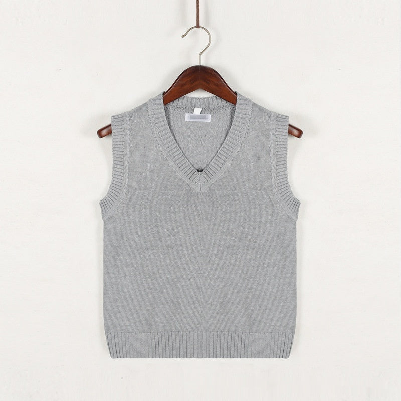 Sweater Vest Men Plus Velvet V-Neck Striped Plus Size 5Xl Oversized Couple College Style Vest Ulzzang