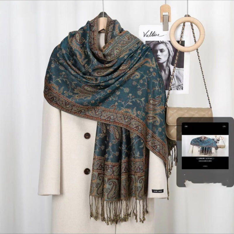 Bøhmisk Vintage Kvast Cashew Broderi Etnisk Stil Talma