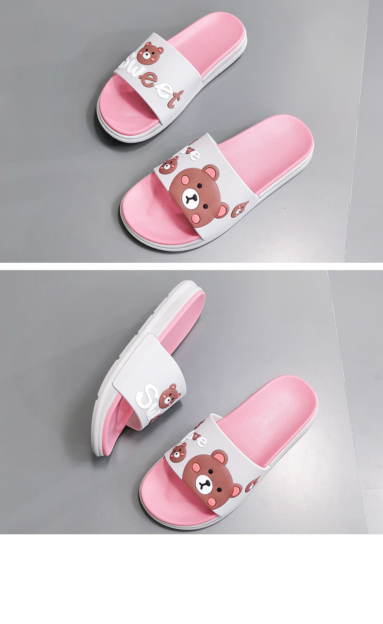 Household indoor silent non-slip deodorant slippers
