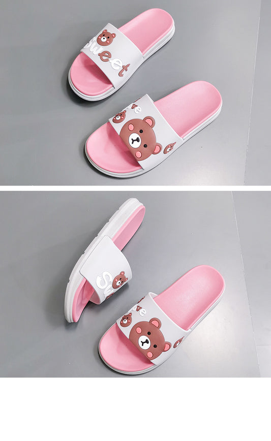 Household indoor silent non-slip deodorant slippers