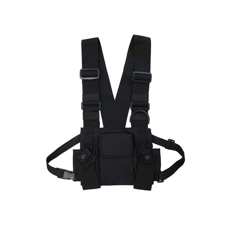 Hip Hop Tactical Vest Tide Brand Tooling Vest Backpack