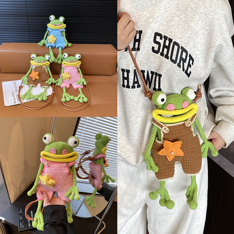Cartoon Woven Bag New Style Sausage-mouth Design
