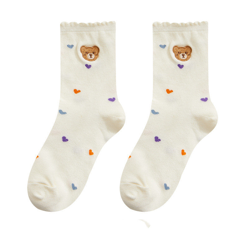 Lace Socks Children's Mid-calf Ins Fashion Cute Japanese Style