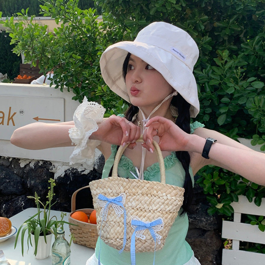 Mint Sweetheart Sun-shade Fisherman Hat Female Big Head Circumference