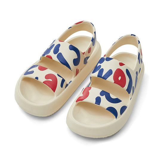 Thick-soled Sandals, Summer Fashion, Ins Wind, Flat-bottomed Heightened Sandals And Slippers