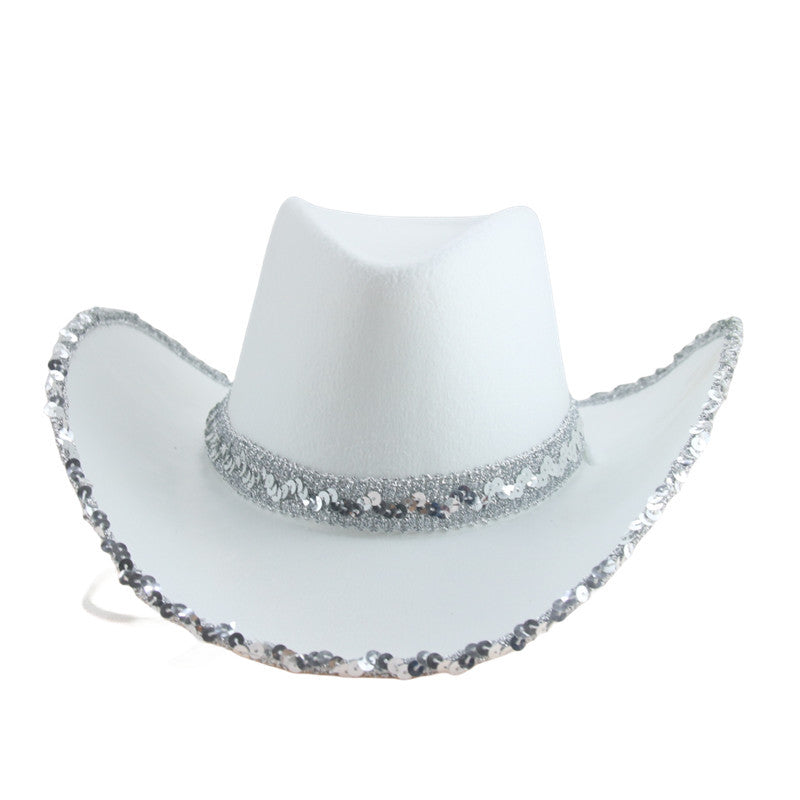 New Rhinestone Tassel Denim Hat