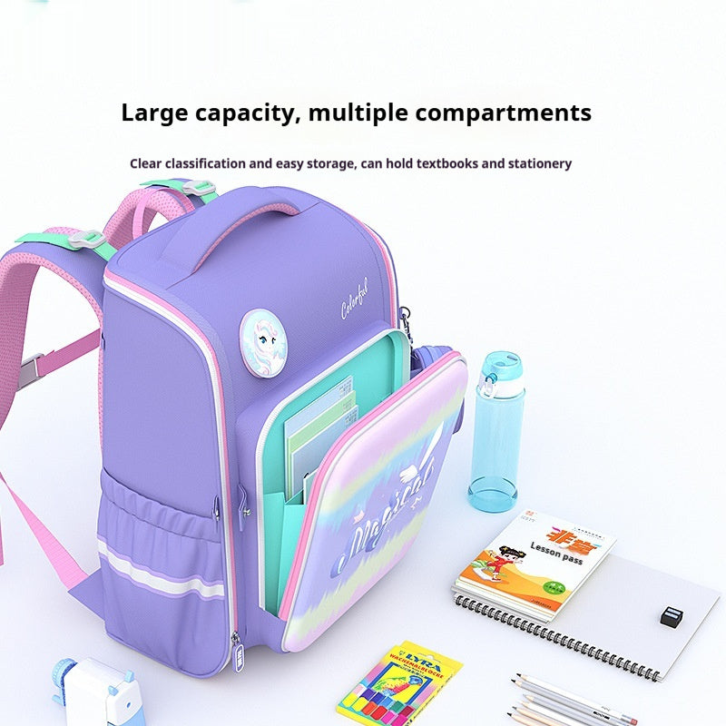 Large Capacity Waterproof Schoolbag For Elementary School Students And Girls
